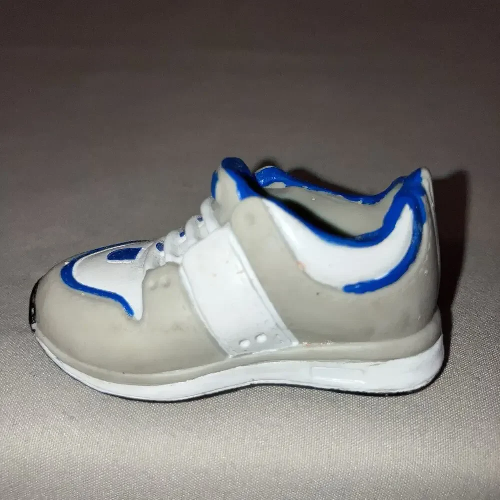 Collectible Miniature Mini DC Shoe Single Only Rare Good Shape Blue White Gray
